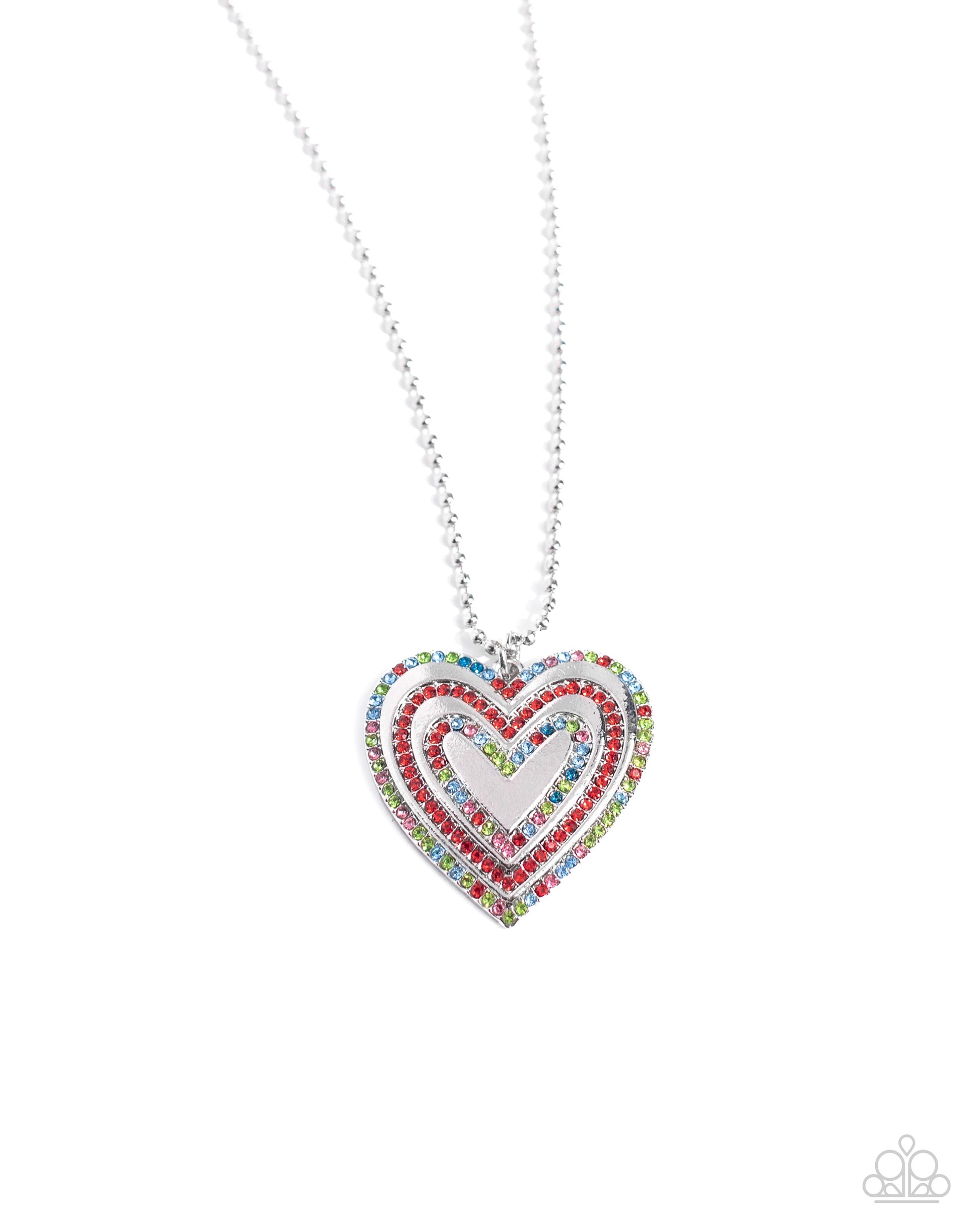 Hallucinatory Hearts Red Heart Necklace - Jewelry by Bretta