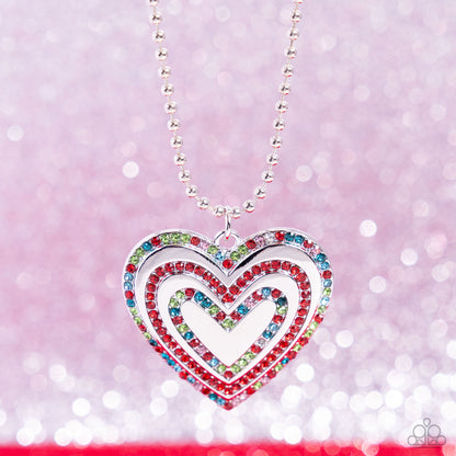 Hallucinatory Hearts Red Heart Necklace - Jewelry by Bretta