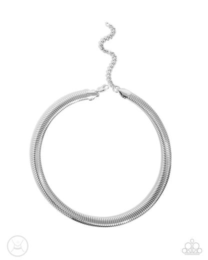 Choker Of The Century Silver Necklace - Jewelry by Bretta