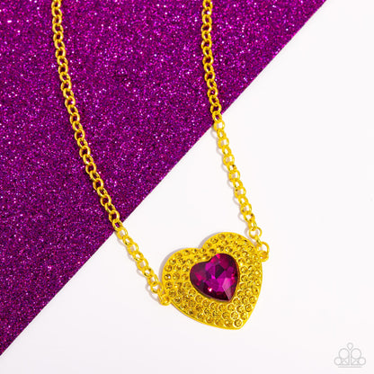Locket Leisure Yellow Heart Necklace - Jewelry by Bretta