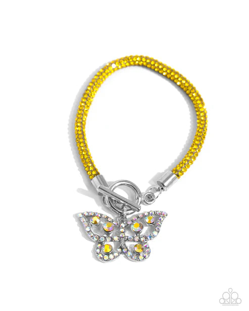 Aerial Appeal Yellow Bracelet - Jewelry by Bretta
