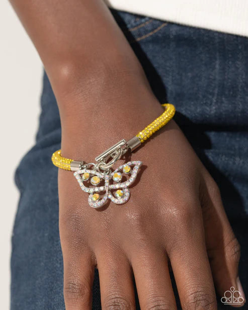 Aerial Appeal Yellow Bracelet - Jewelry by Bretta