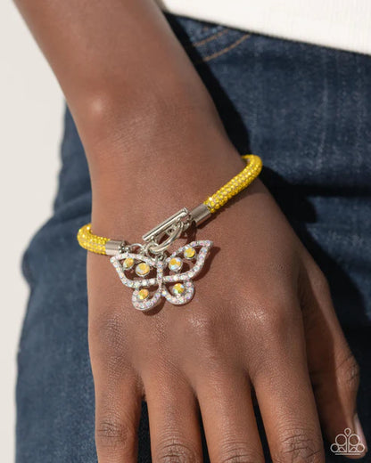 Aerial Appeal Yellow Bracelet - Jewelry by Bretta