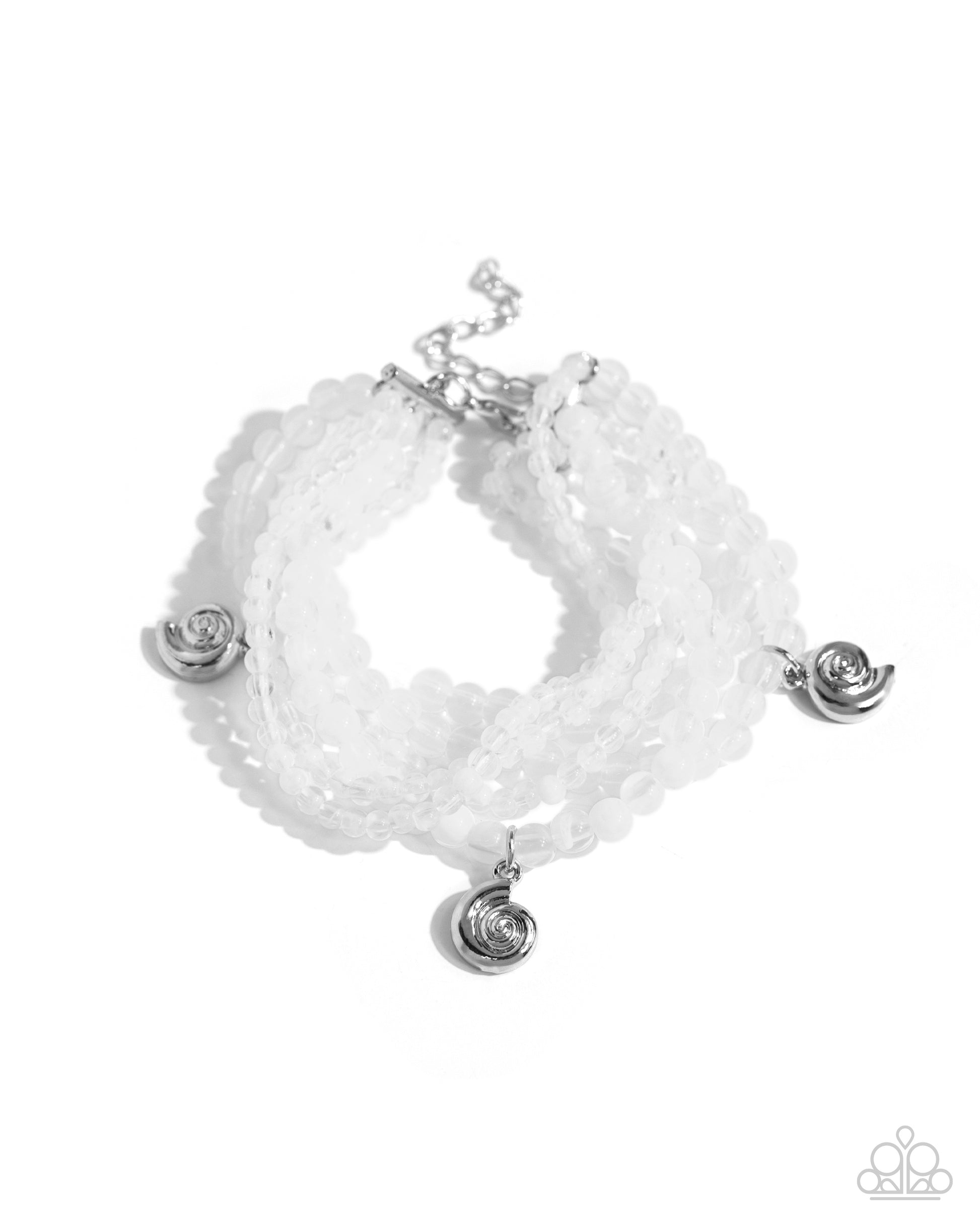 Swirling Shopaholic White Bracelet - Jewelry by Bretta