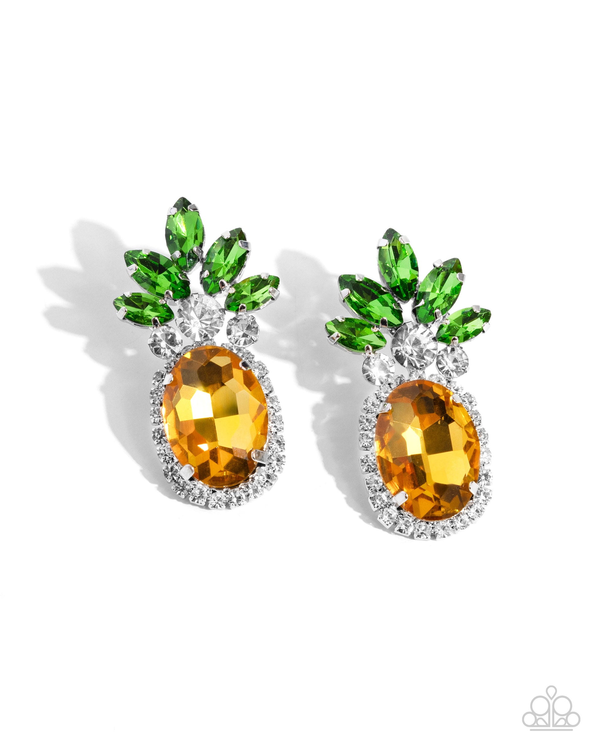 Prismatic Pineapple Yellow Earrings - Jewelry by Bretta