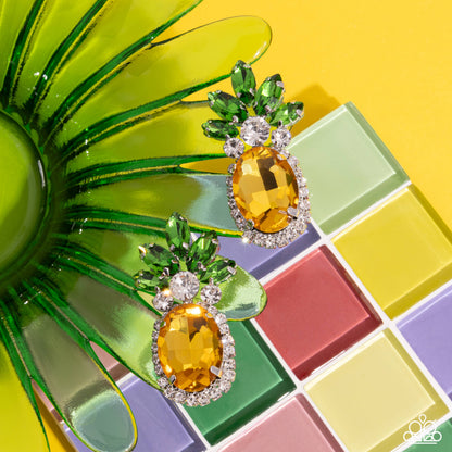 Prismatic Pineapple Yellow Earrings - Jewelry by Bretta