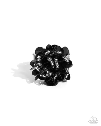 Dynamic Disco Black Ring - Jewelry by Bretta