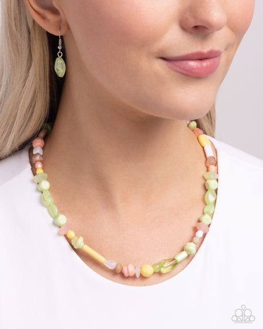 Colored Can-Can Green Necklace - Jewelry by Bretta