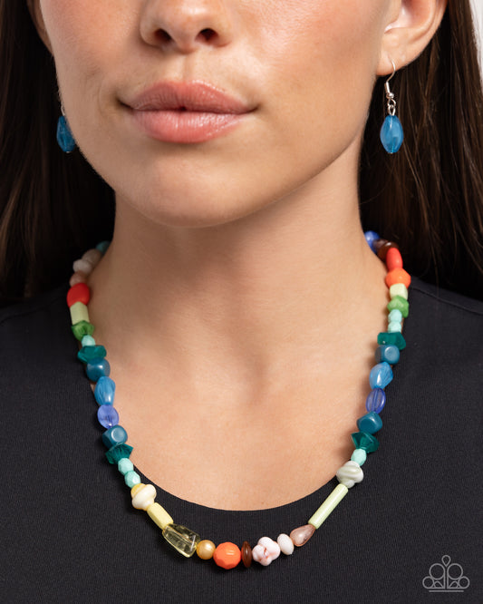Colored Can-Can Multi Rainbow Necklace - Jewelry by Bretta