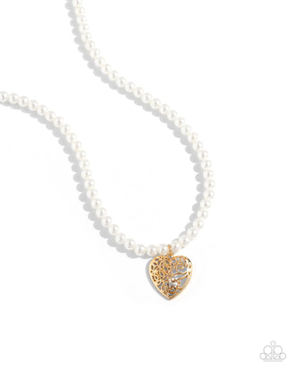 Filigree Infatuation Gold Heart Necklace - Jewelry by Bretta