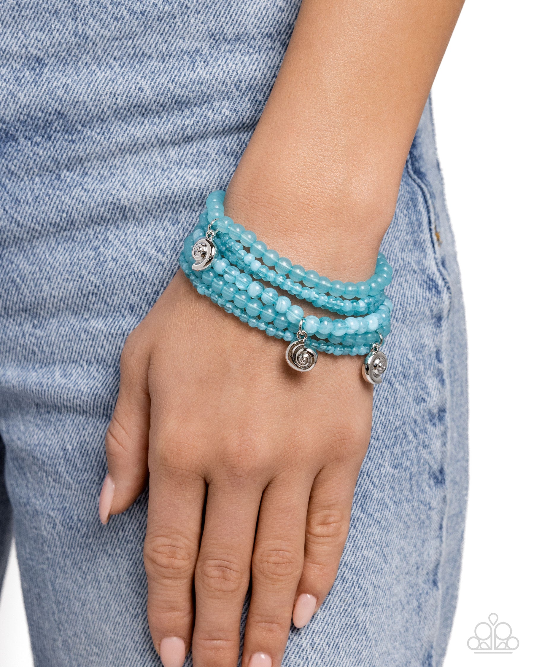 Swirling Shopaholic Blue Bracelets - Jewelry by Bretta