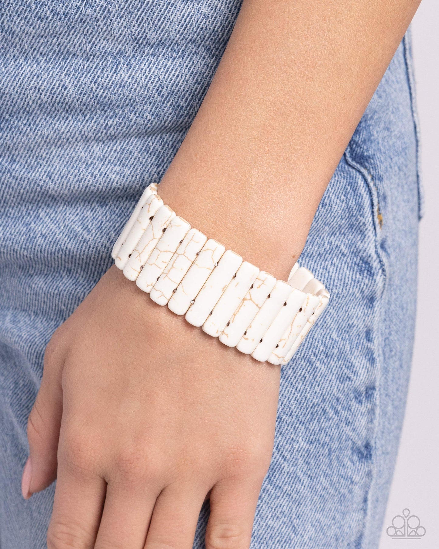 Southern Standing White Bracelet - Jewelry by Bretta