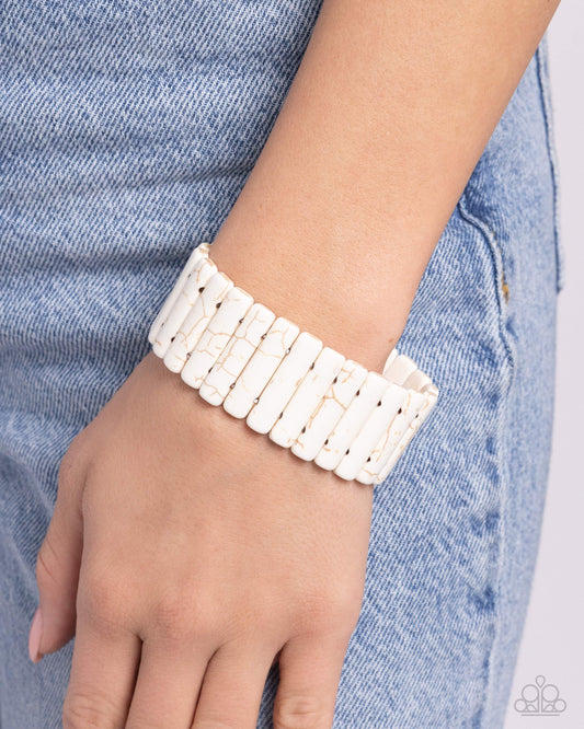 Southern Standing White Bracelet - Jewelry by Bretta