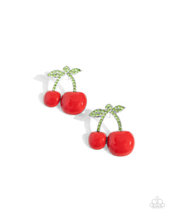Charming Cherries Red Earrings - Jewelry by Bretta