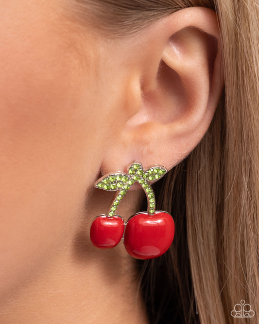 Charming Cherries Red Earrings - Jewelry by Bretta