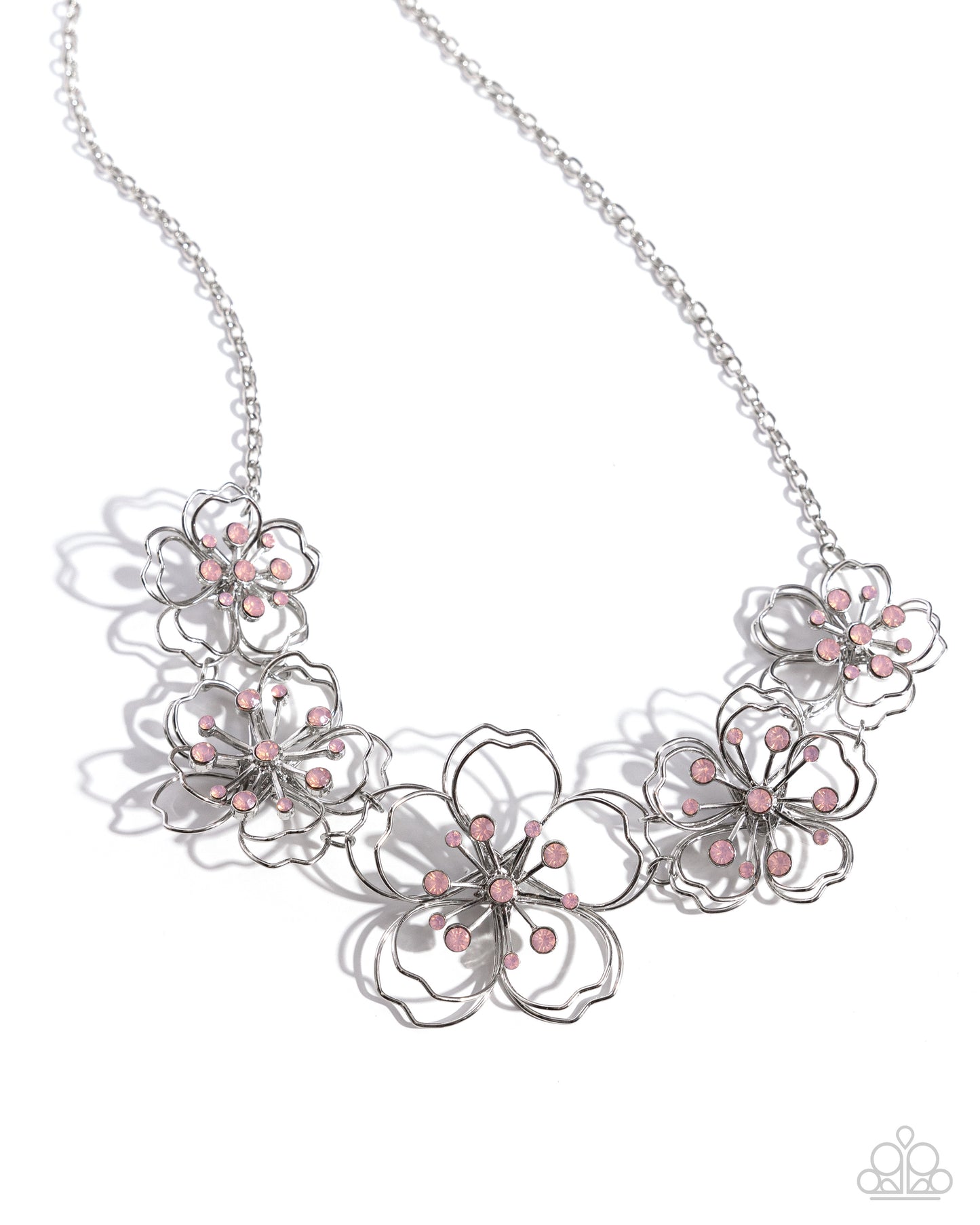 Wiry Wallflowers Pink Necklace - Jewelry by Bretta