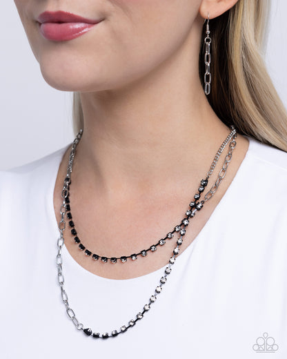 Boxy Brilliance Black Necklace - Jewelry by Bretta