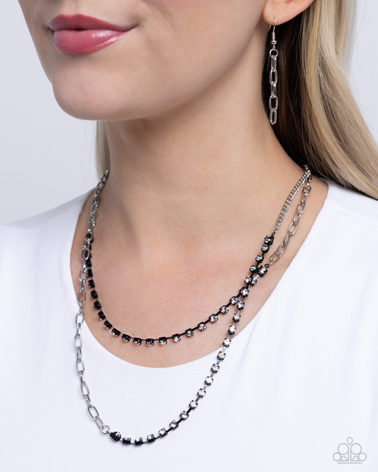 Boxy Brilliance Black Necklace - Jewelry by Bretta