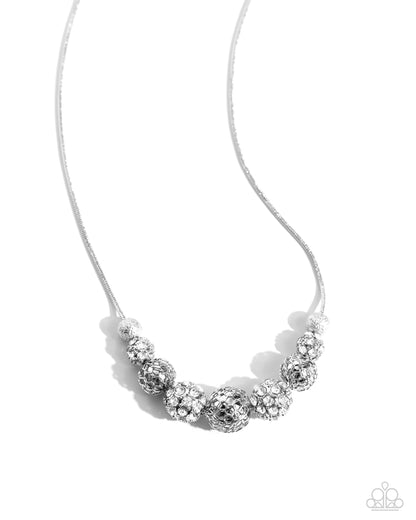Gilded Gift White Rhinestone Necklace and Bracelet Set - Jewelry by Bretta