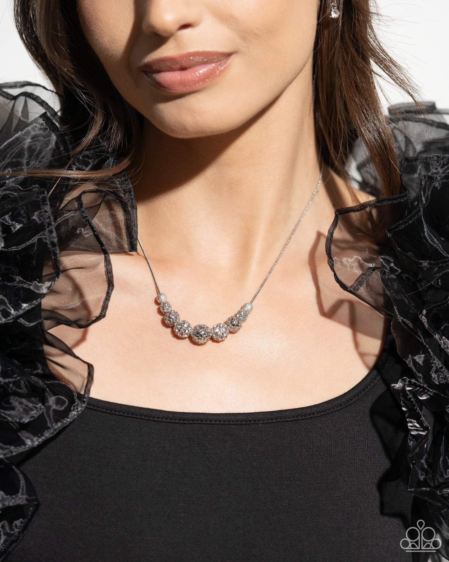 Gilded Gift White Rhinestone Necklace and Bracelet Set - Jewelry by Bretta