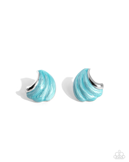 Whimsical Waves Blue Earrings - Jewelry by Bretta