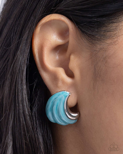 Whimsical Waves Blue Earrings - Jewelry by Bretta