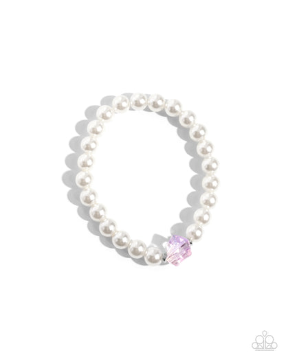 Cubed Charm Purple Bracelet  - Jewelry by Bretta