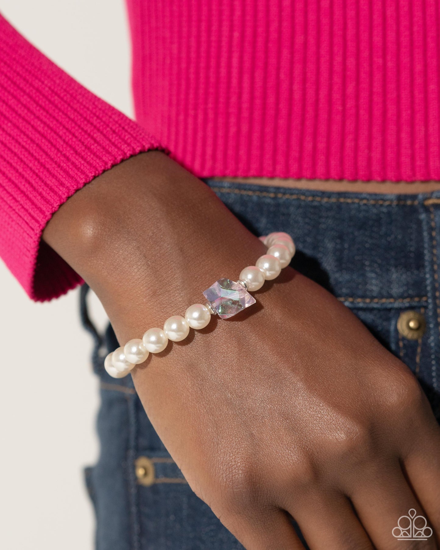 Cubed Charm Purple Bracelet  - Jewelry by Bretta