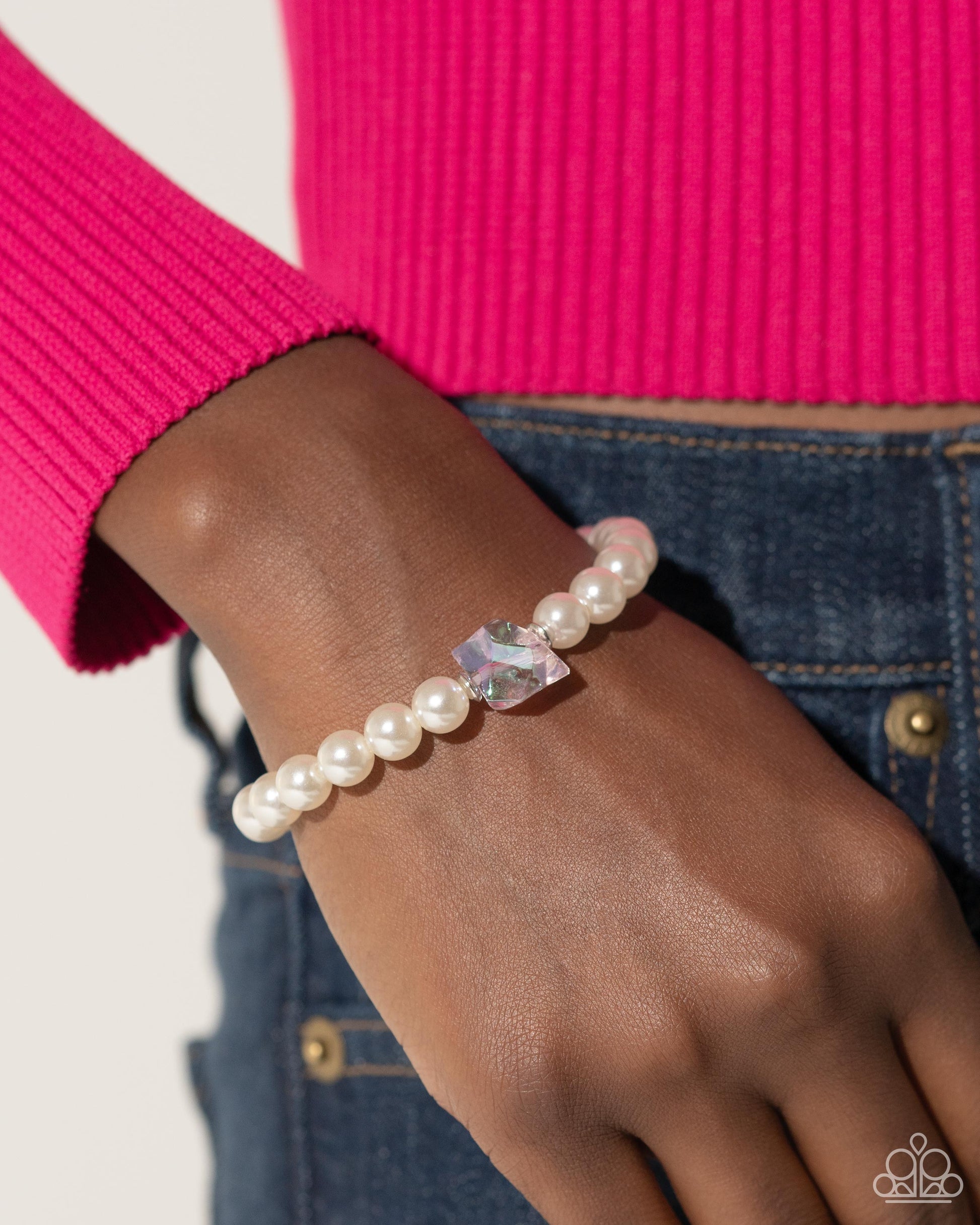 Cubed Charm Purple Bracelet  - Jewelry by Bretta
