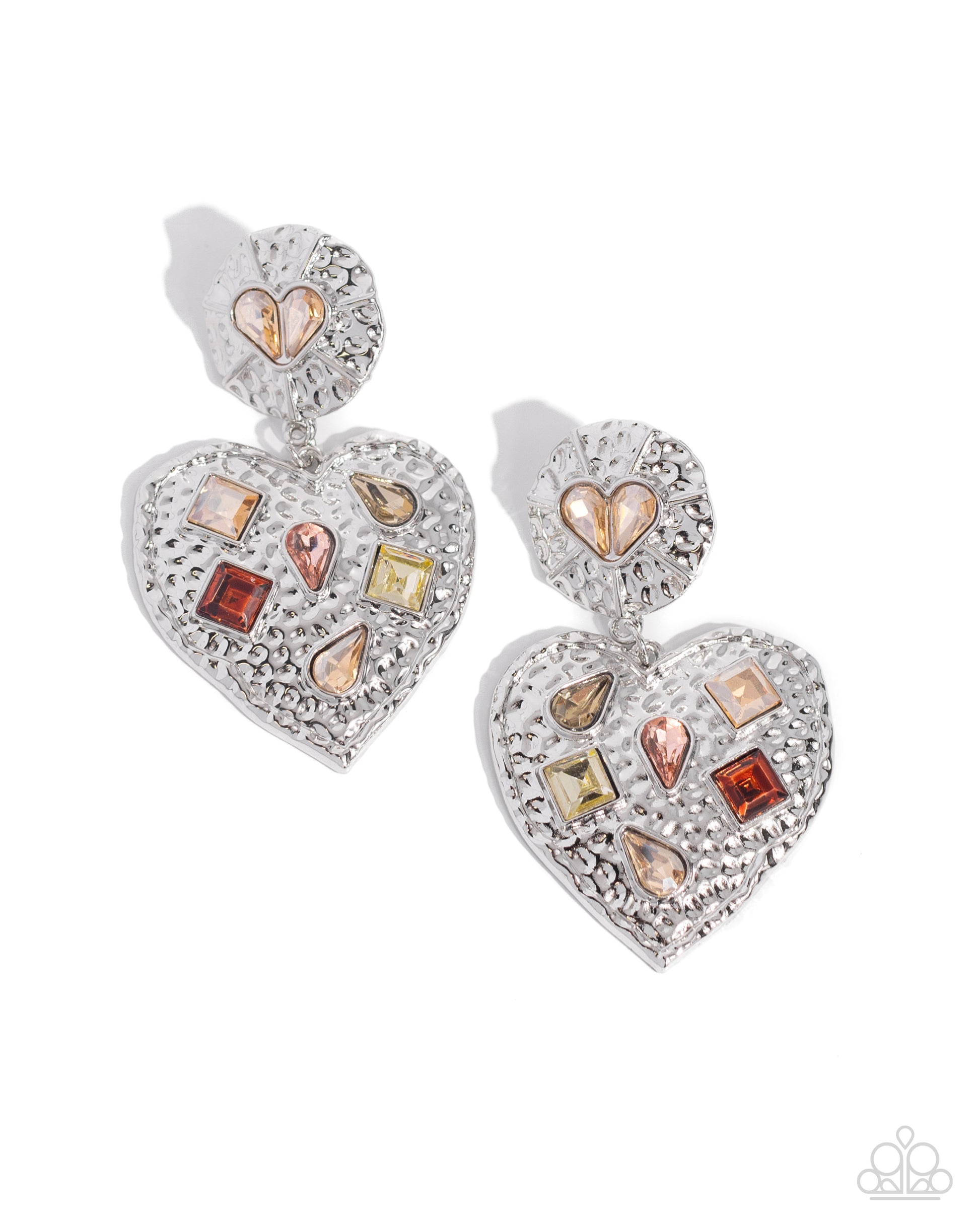 Antiqued Allure Brown Heart Earrings - Jewelry by Bretta