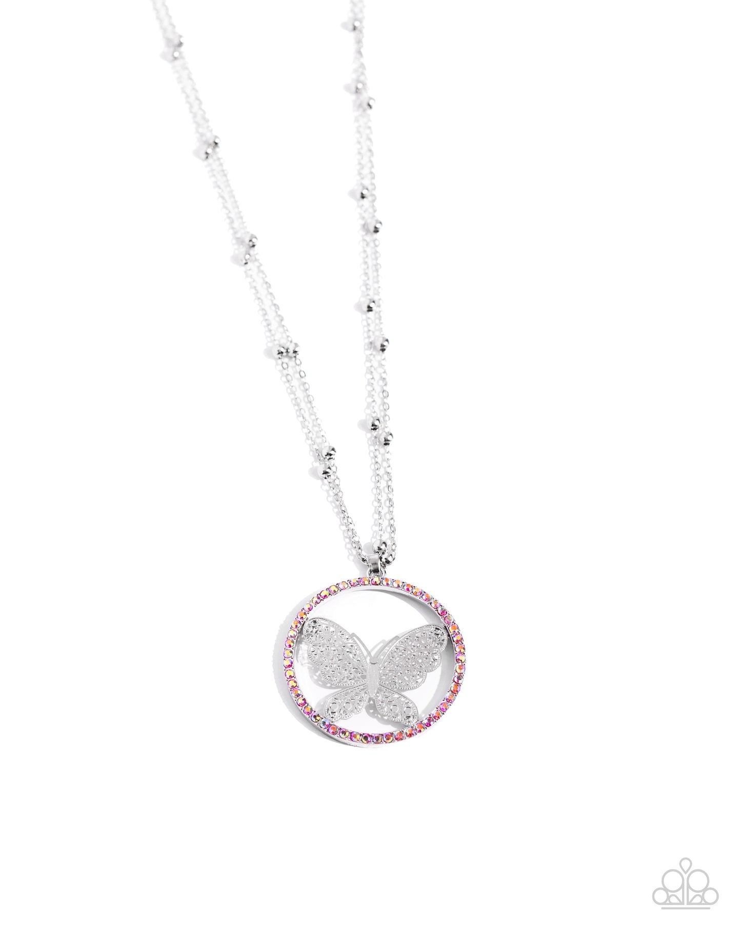 Festive Flight Pink Butterfly Necklace - Jewelry by Bretta