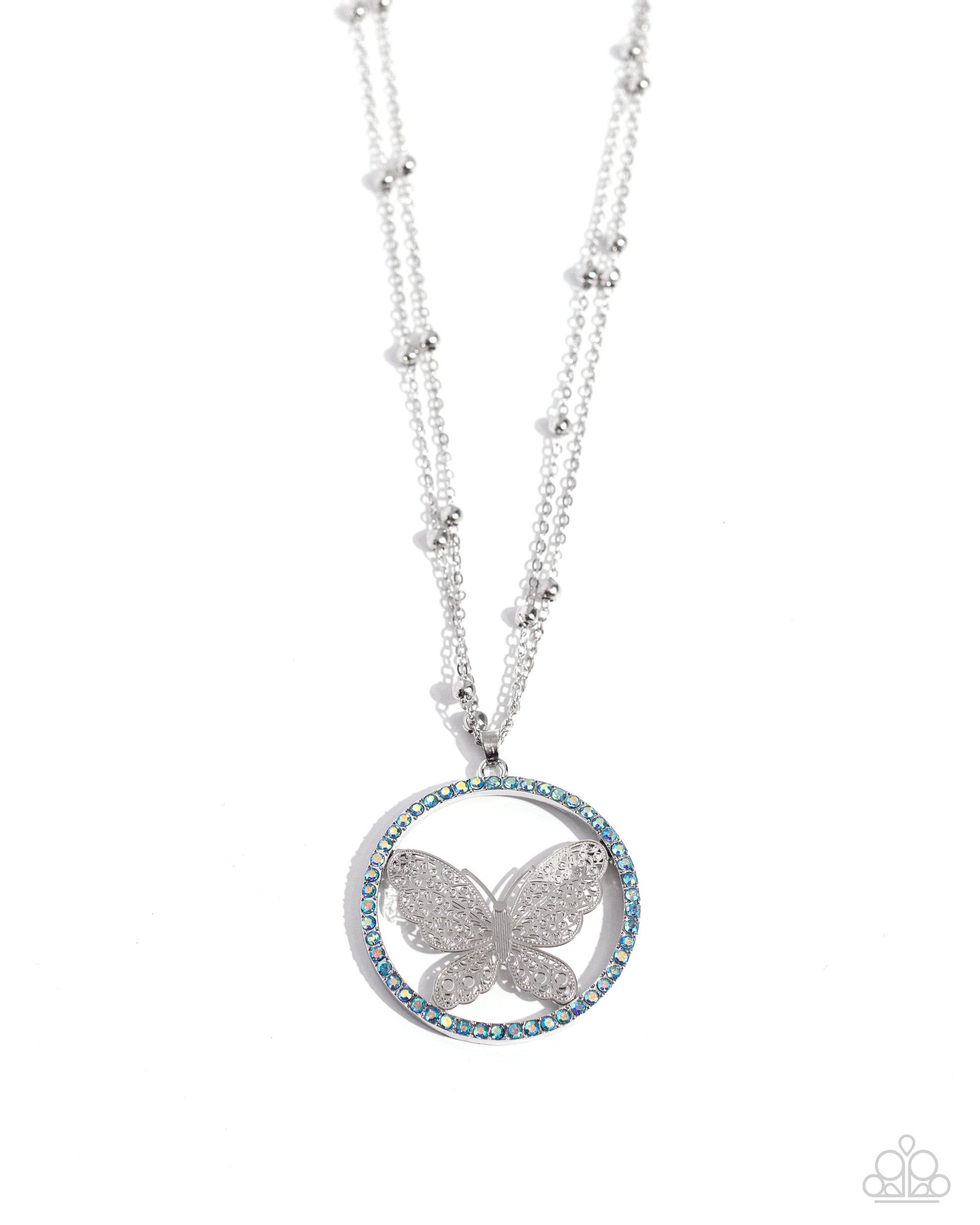 Festive Flight Blue Butterfly Necklace - Jewelry by Bretta