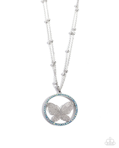Festive Flight Blue Butterfly Necklace - Jewelry by Bretta