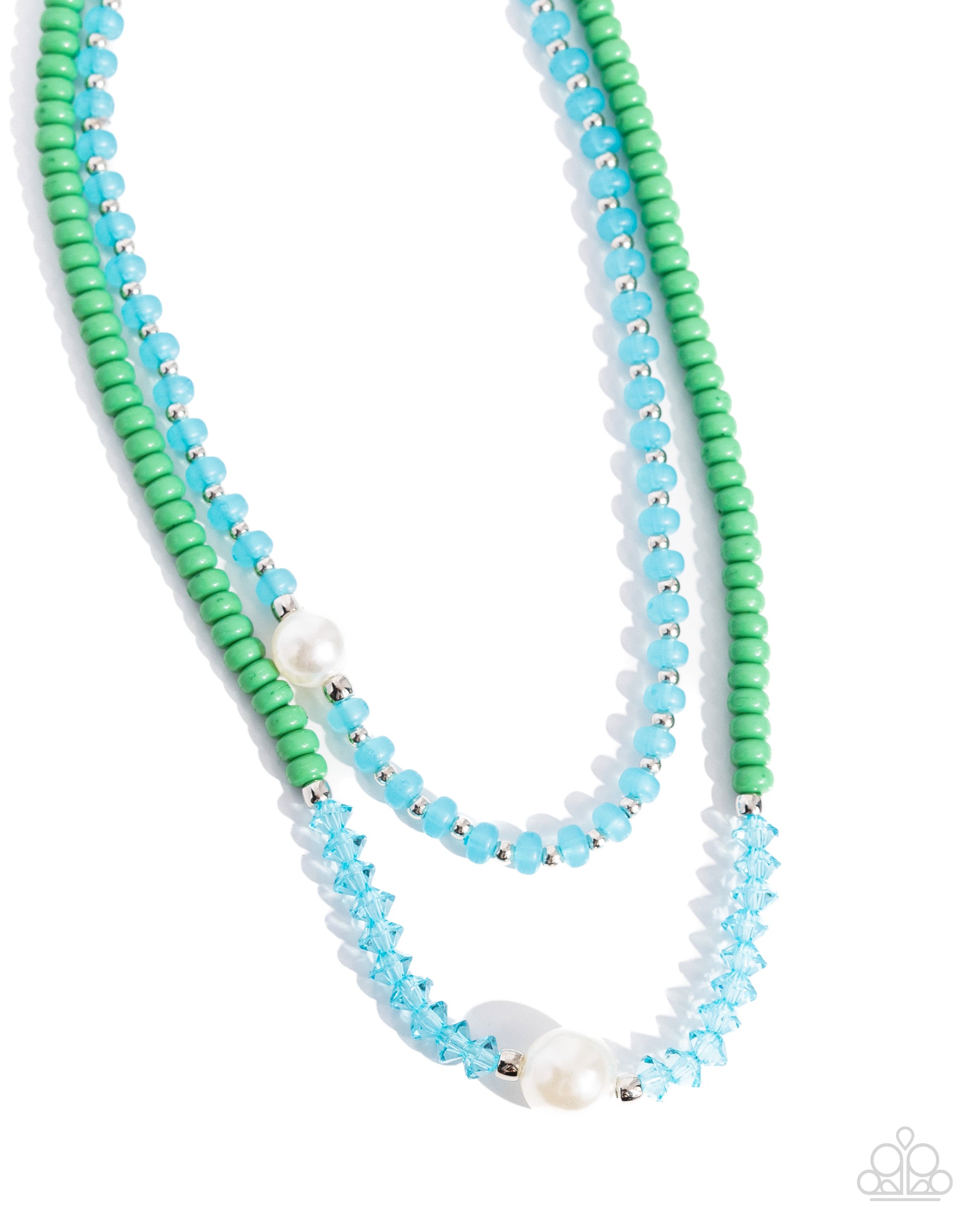 Multicolored Masquerade Green Necklace - Jewelry by Bretta