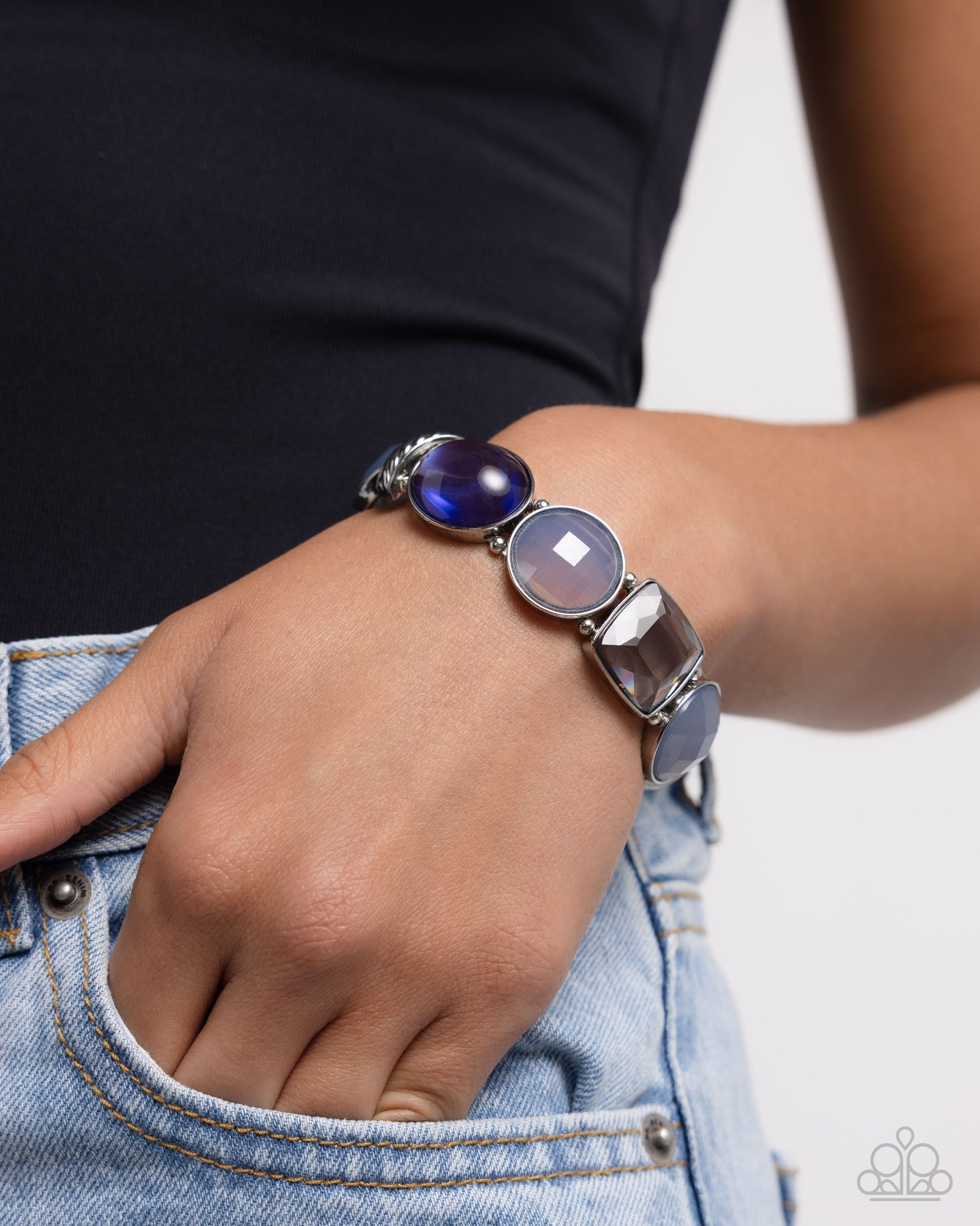 Glassy Generosity Blue Bracelet - Jewelry by Bretta