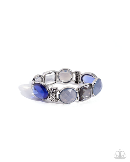 Glassy Generosity Blue Bracelet - Jewelry by Bretta