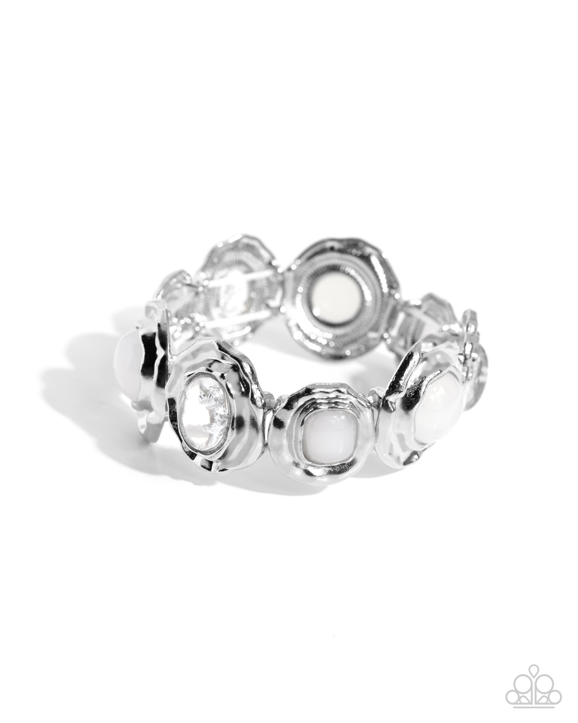 Hammered High White Bracelet - Jewelry by Bretta