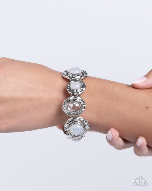 Hammered High White Bracelet - Jewelry by Bretta