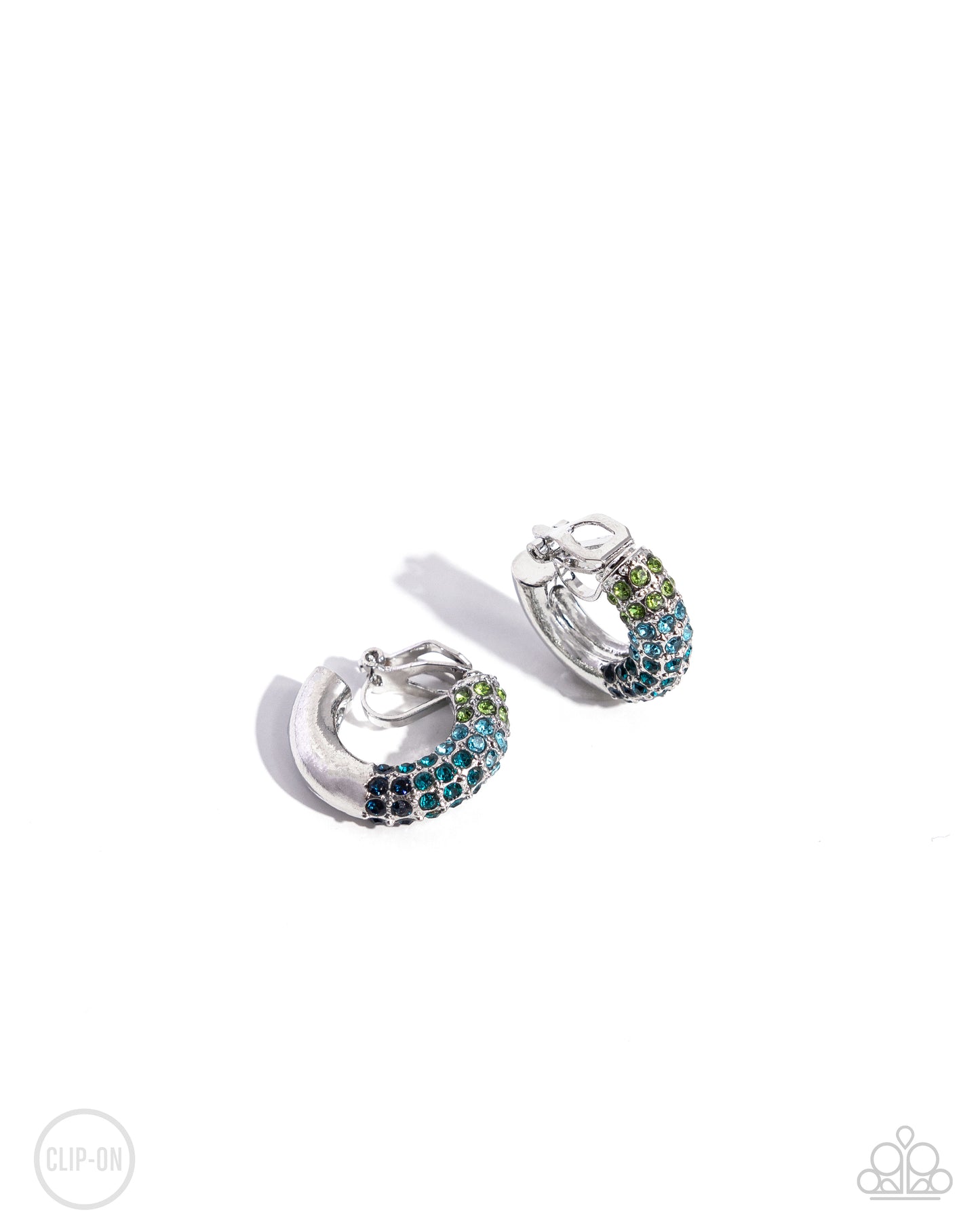 Ombré Observer Blue Clip On Hoop Earrings - Jewelry by Bretta