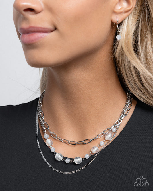 Beaded Behavior White Necklace - Jewelry by Bretta