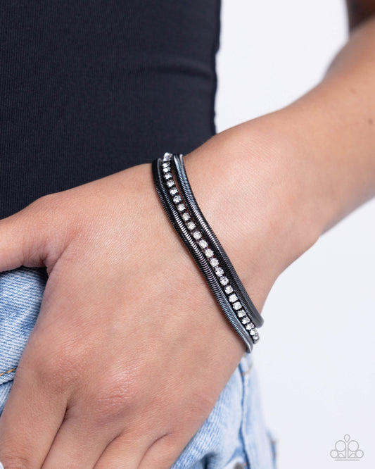 A SQUARE Treasure Black Bracelet - Jewelry by Bretta