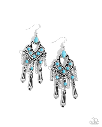 Naturally Vintage Blue Earrings - Jewelry by Bretta
