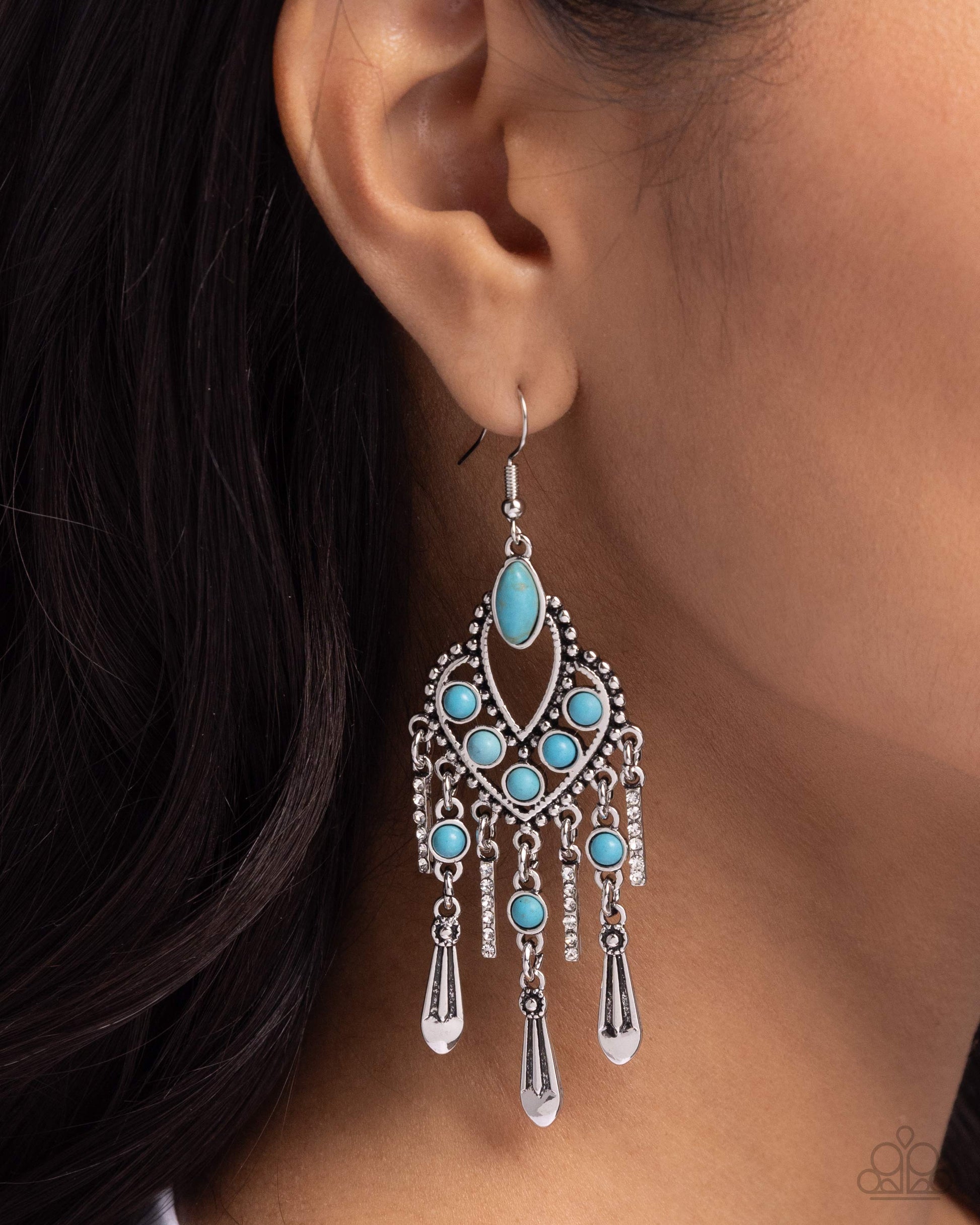 Naturally Vintage Blue Earrings - Jewelry by Bretta