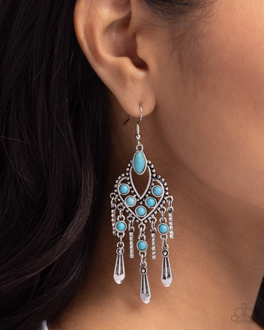 Naturally Vintage Blue Earrings - Jewelry by Bretta