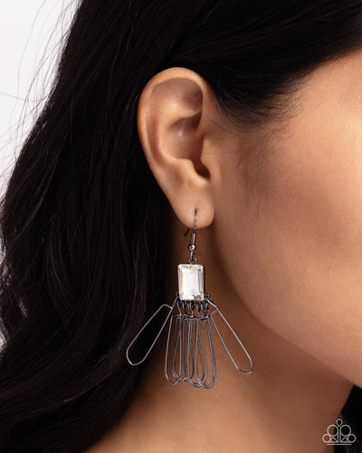 Factory Flair Black Earrings - Jewelry by Bretta