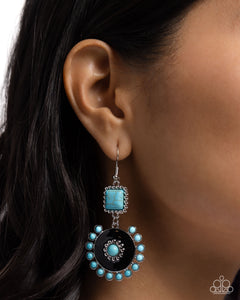 Earthy Emblem Black Earrings - Jewelry by Bretta