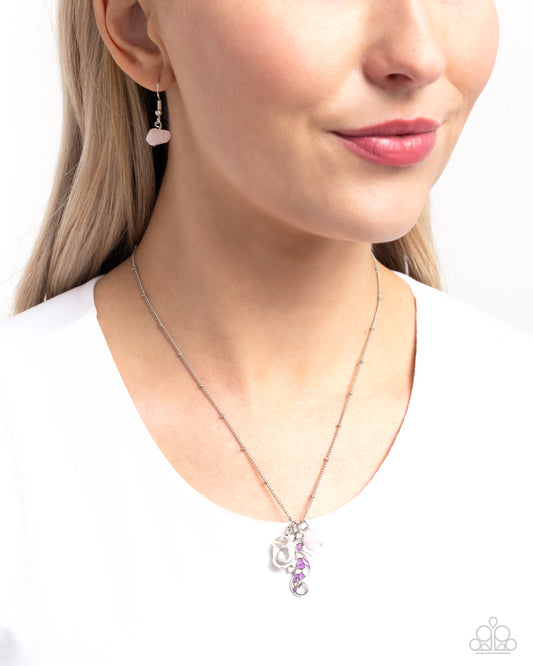 Seahorse Shimmer Purple Necklace - Jewelry by Bretta