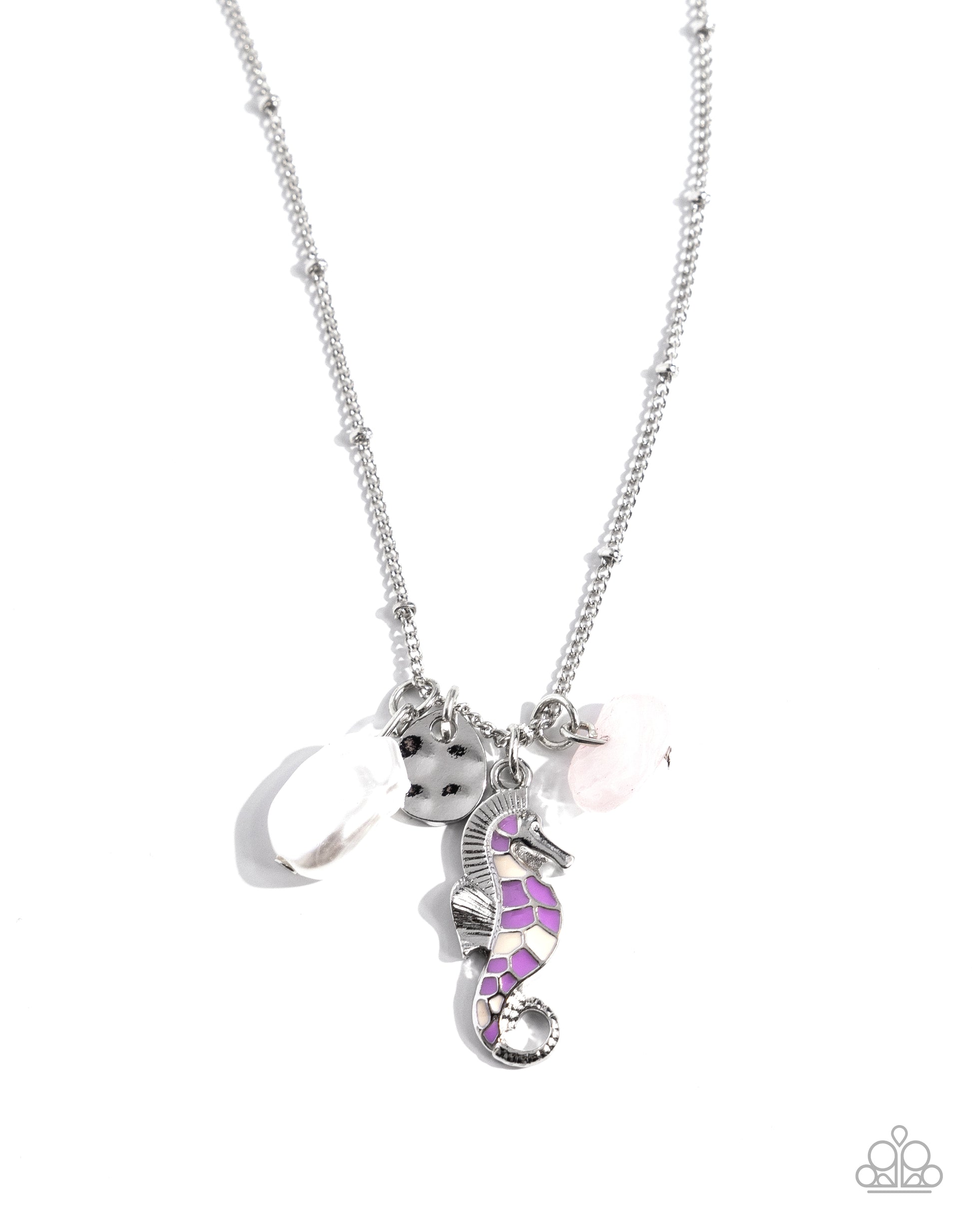 Seahorse Shimmer Purple Necklace - Jewelry by Bretta
