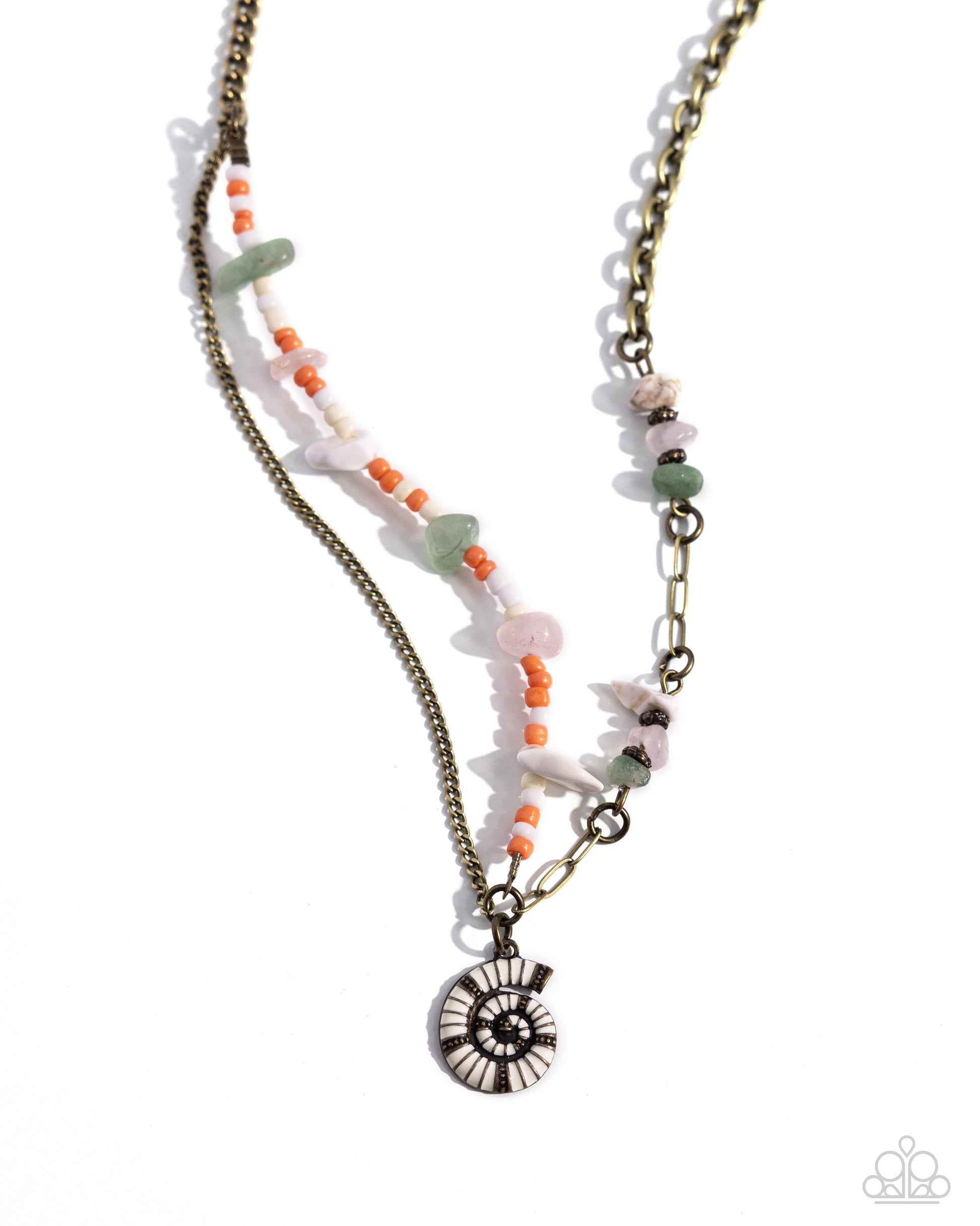 Spiraling Seafloor Brass Necklace - Jewelry by Bretta