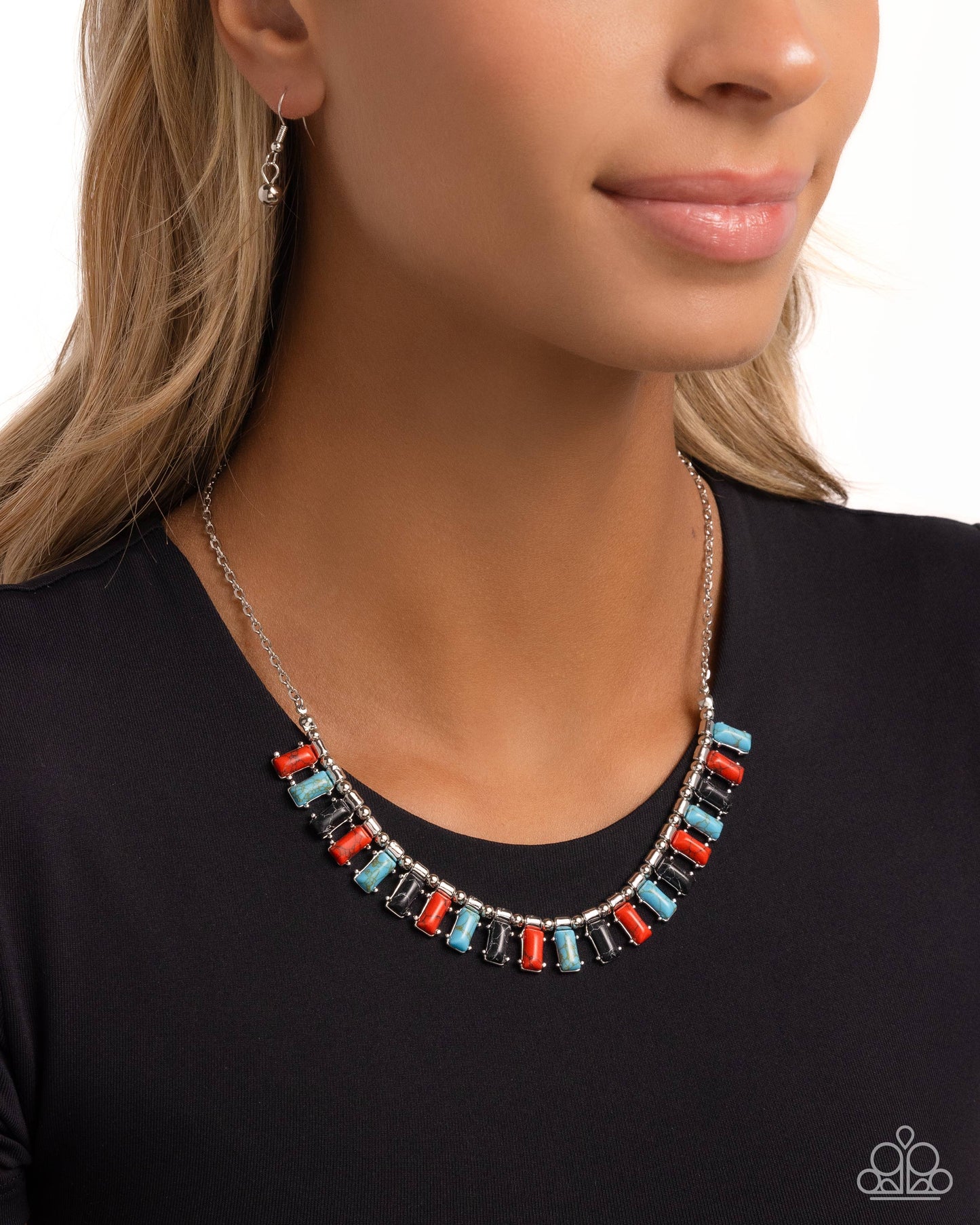 Stony Shimmer Red necklace - Jewelry by Bretta